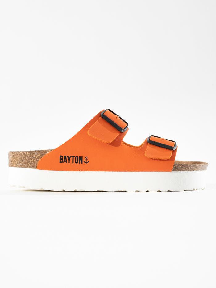 bayton Sandales Japet Orange à Plateforme Bayton femme