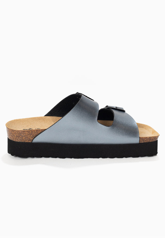 Bayton Sandales Japet Pewter à Plateforme Bayton Femme