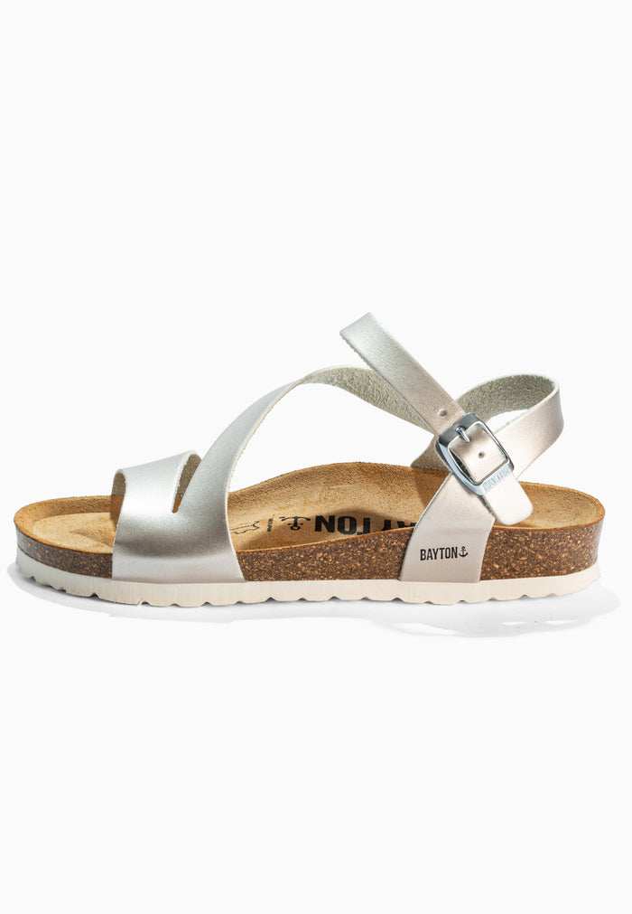 Bayton Sandales Javea Argentées Multi-Brides Bayton Femme