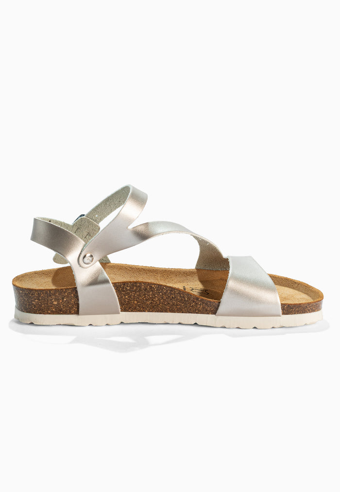 Bayton Sandales Javea Argentées Multi-Brides Bayton Femme