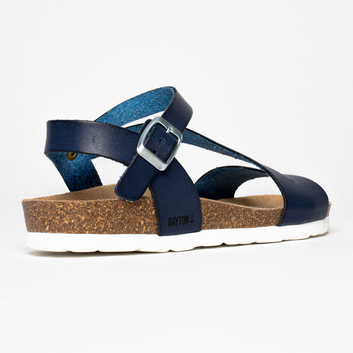 Bayton Sandales Javea Bleu Marine Multi-Brides Bayton Femme