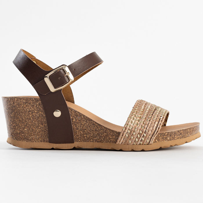 Bayton Sandales Julies Marron Compensées Et Semi-compensées Bayton Femme