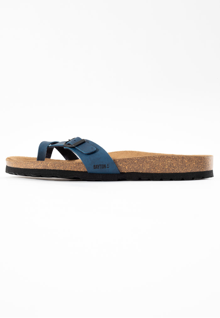 Bayton Sandales Junon Bleu Canard à Entre-Doigts Bayton Homme