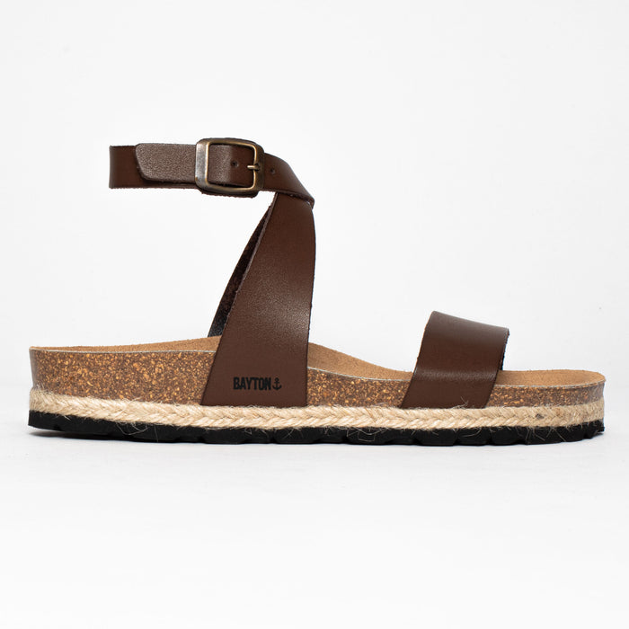 Bayton Sandales Karratha Marron Multi-Brides Bayton Femme