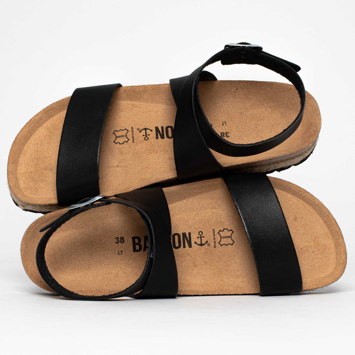 bayton Sandales Karratha Noir Multi-Brides Bayton femme