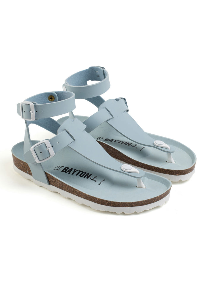 bayton Sandales Kwinana Bleu Ciel à Entre-Doigts Bayton Femme
