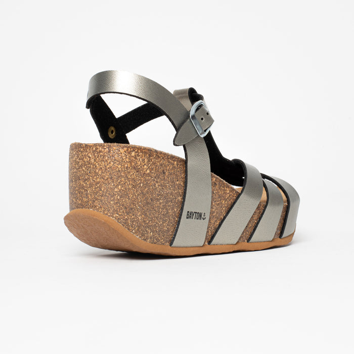 Bayton Sandales Lanzarote Pewter Compensées Et Semi-compensées Bayton Femme