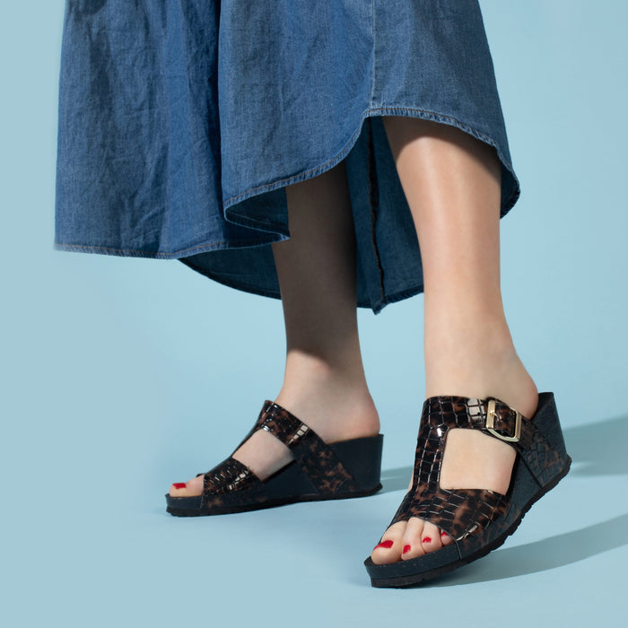 bayton Sandales Lilass Marron Compensées et Semi-compensées Bayton femme