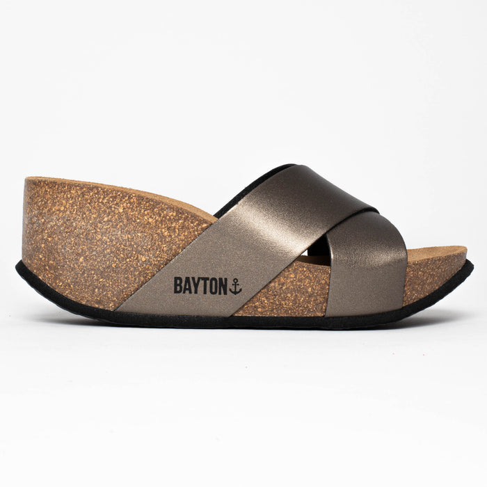 Bayton Sandales Liverpool Pewter Compensées Et Semi-compensées Bayton Femme