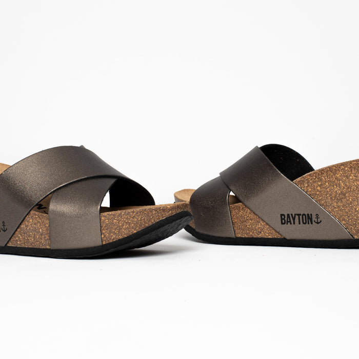 Bayton Sandales Liverpool Pewter Compensées Et Semi-compensées Bayton Femme
