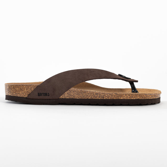 Bayton Sandales Lucca 2 Brides Marron à Entre-Doigts Bayton Homme