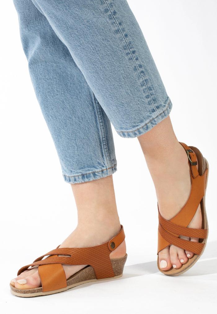 bayton Sandales Lucena Tan Compensées et Semi-compensées Bayton femme