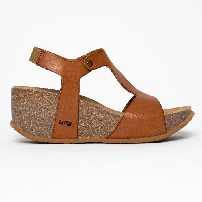 Bayton Sandales Madrida Camel Compensées Et Semi-compensées Bayton Femme