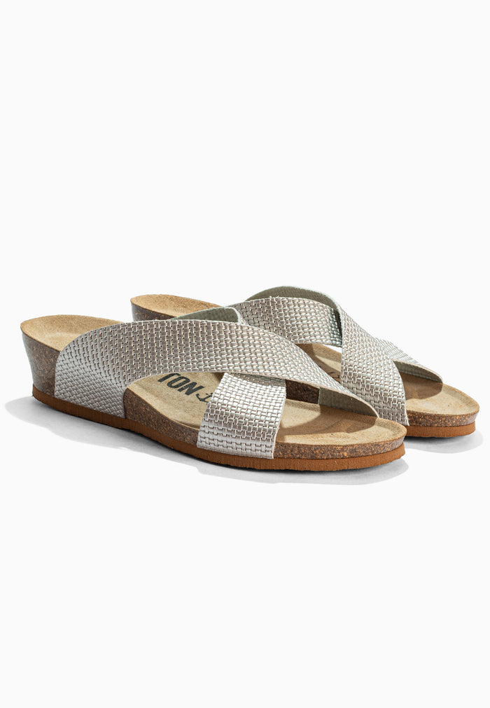 Bayton Sandales Marta Argentées Compensées Et Semi-compensées Bayton Femme