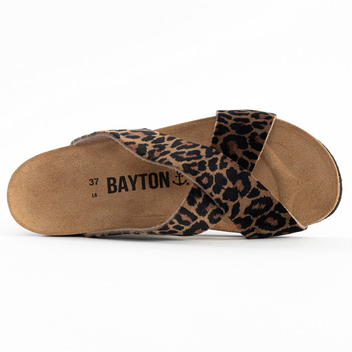 Bayton Sandales Marta Leopard Compensées Et Semi-compensées Bayton Femme