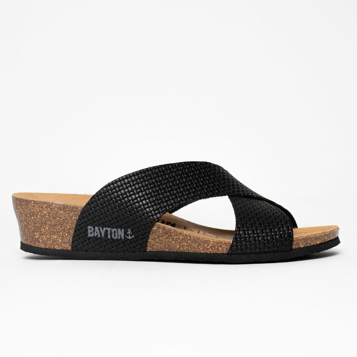 Bayton Sandales Marta Noir Compensées Et Semi-compensées Bayton Femme