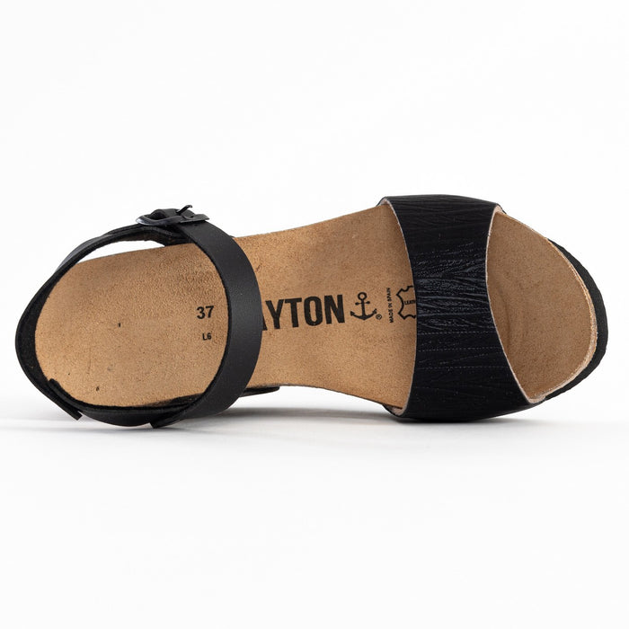 Bayton Sandales Maya Noir Compensées Et Semi-compensées Bayton Femme