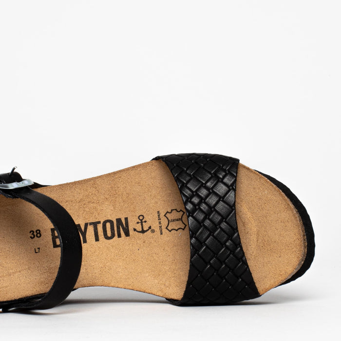 Bayton Sandales Maya Noir Compensées Et Semi-compensées Bayton Femme