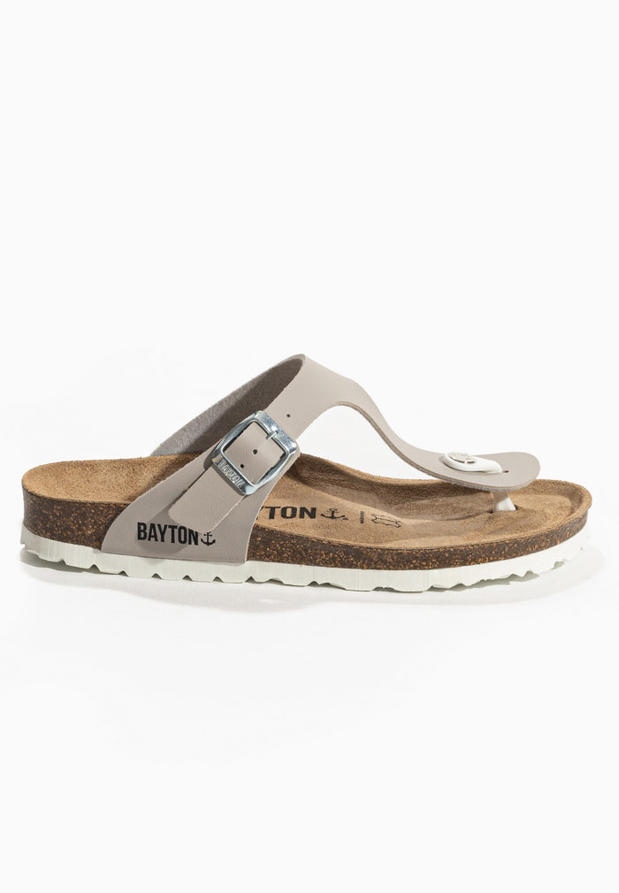 Bayton Sandales Melia Gris à Entre-Doigts Bayton Femme