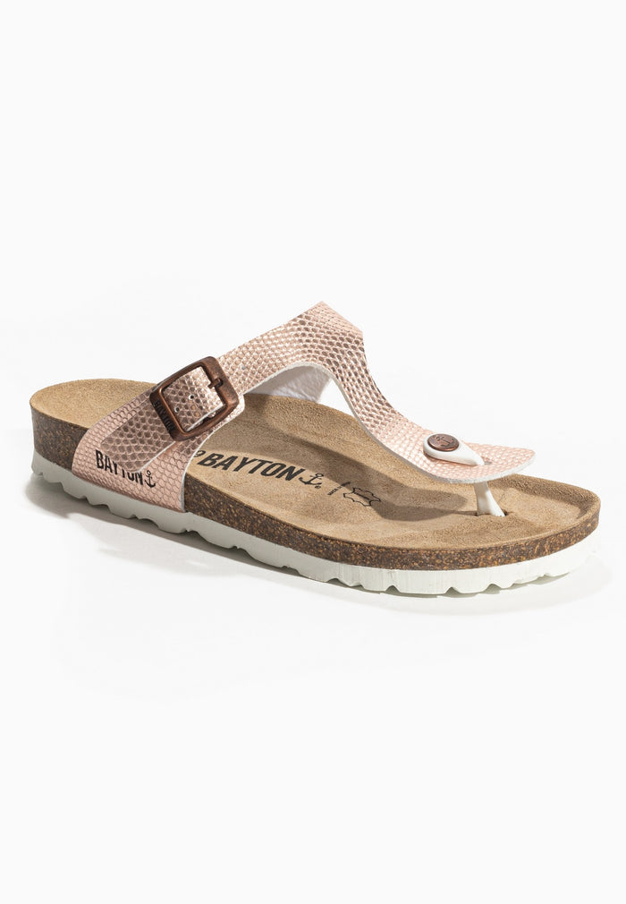 Bayton Sandales Melia Rose Gold à Entre-Doigts Bayton Femme