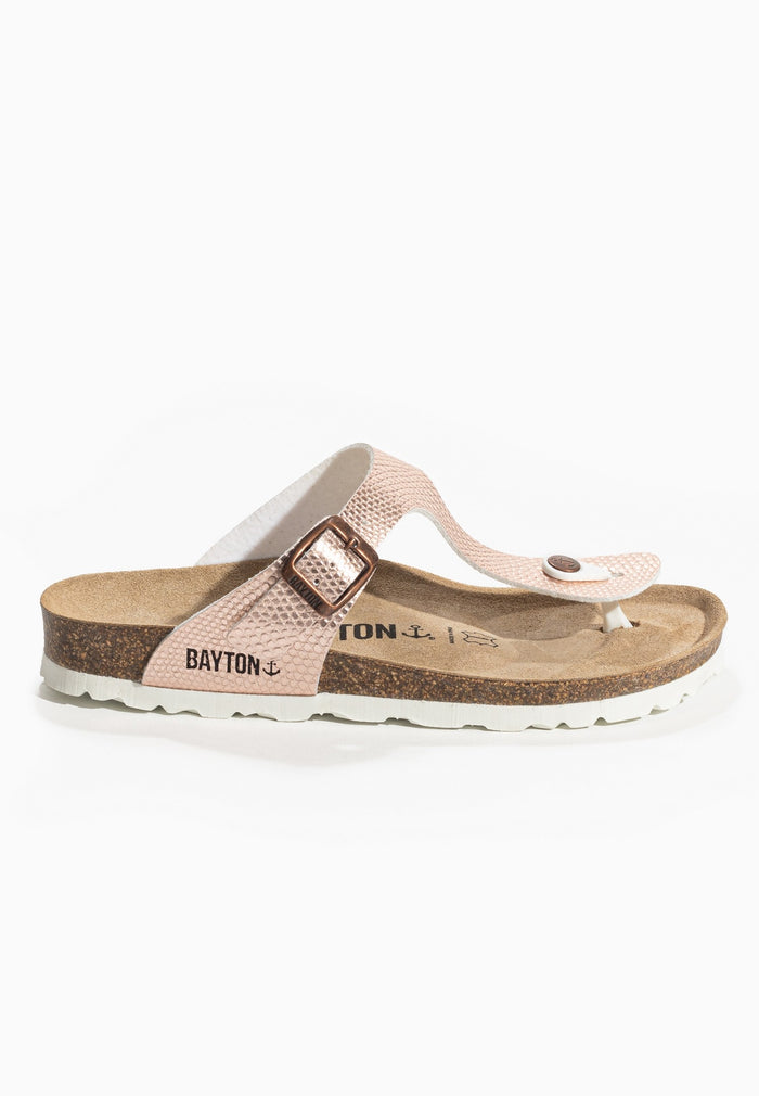 Bayton Sandales Melia Rose Gold à Entre-Doigts Bayton Femme