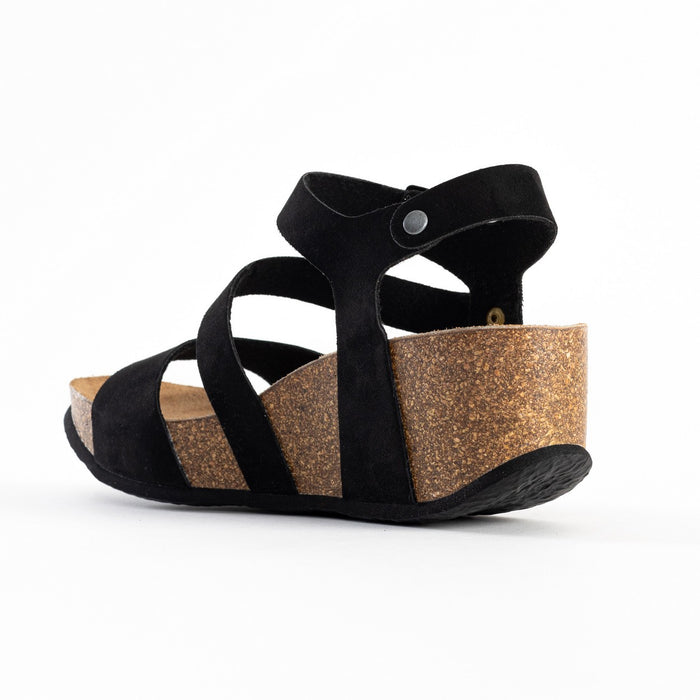 Bayton Sandales Melilla Noir Compensées Et Semi-compensées Bayton Femme