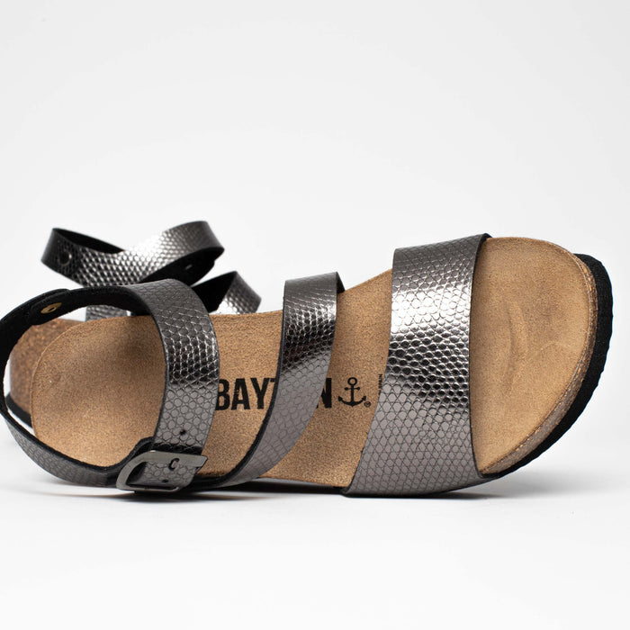 bayton Sandales Melilla Pewter Compensées et Semi-compensées Bayton femme
