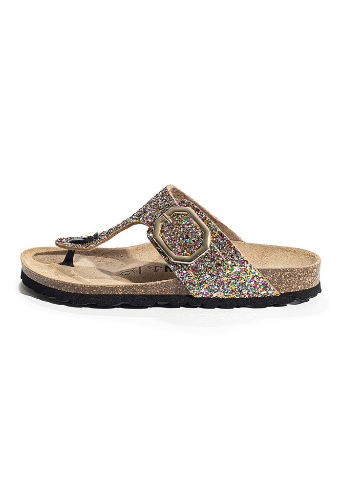 Bayton Sandales Mercure à Paillettes Multicolores à Entre-Doigts Bayton Femme