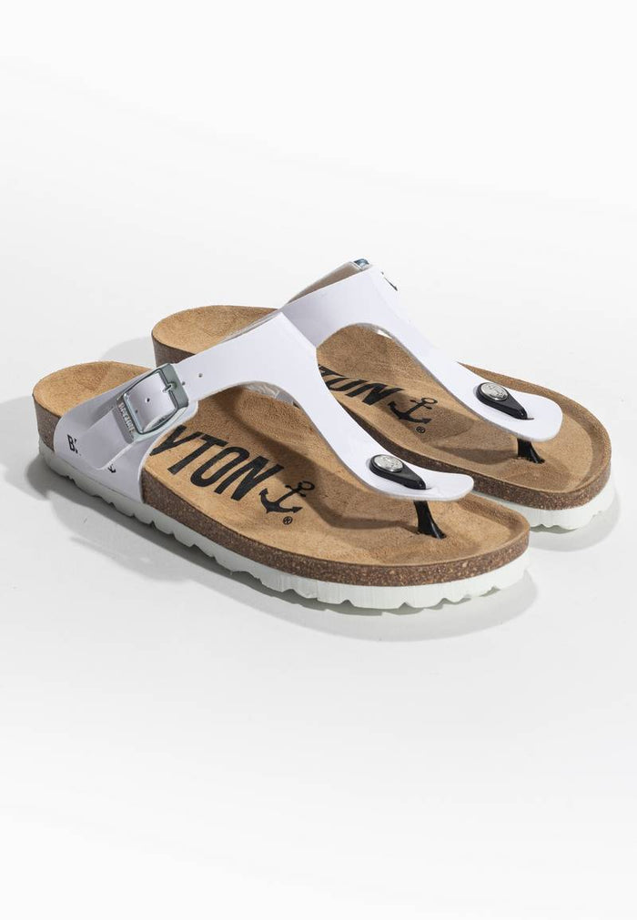 Bayton Sandales Mercure Blanc à Entre-Doigts Bayton Femme
