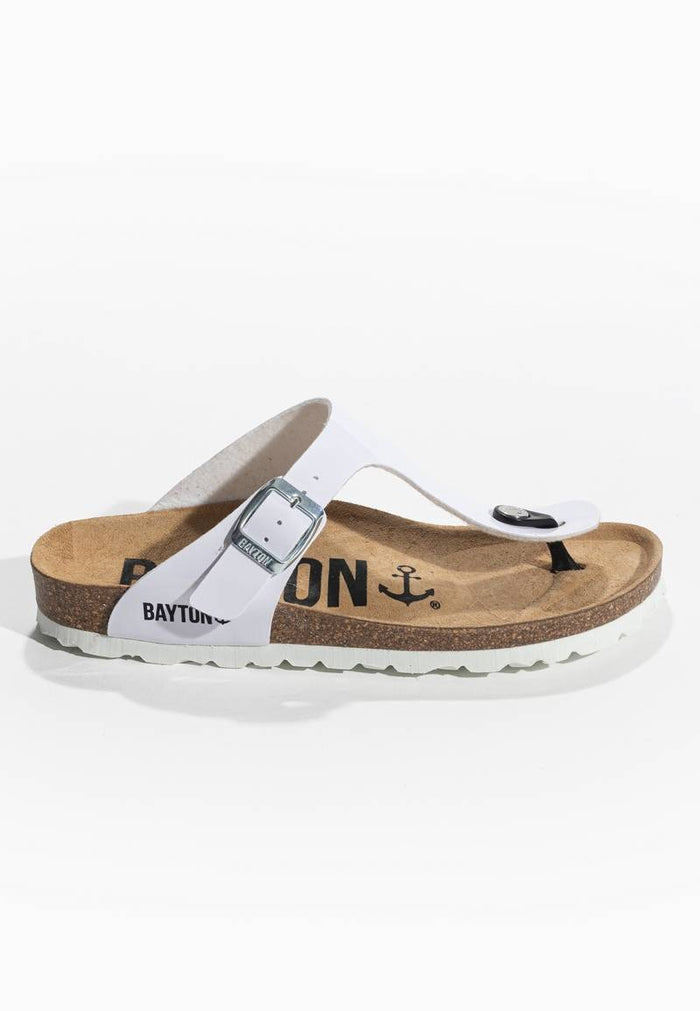Bayton Sandales Mercure Blanc à Entre-Doigts Bayton Femme
