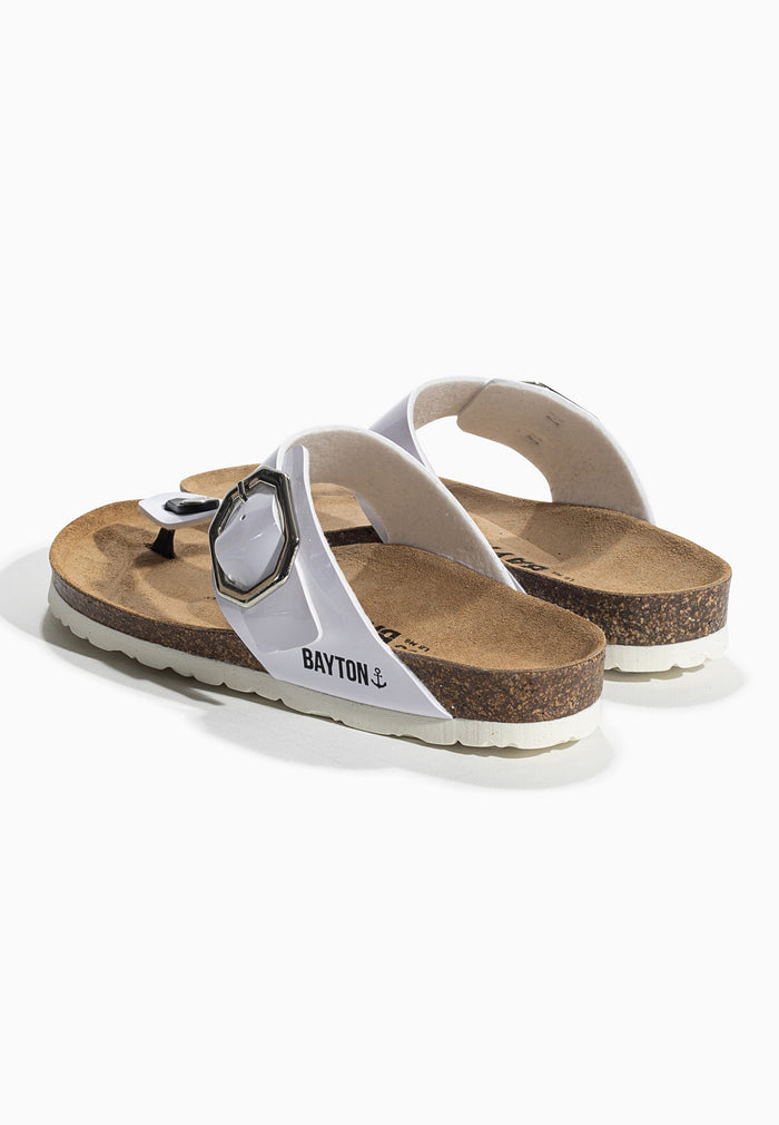Bayton Sandales Mercure Blanc à Entre-Doigts Bayton Femme