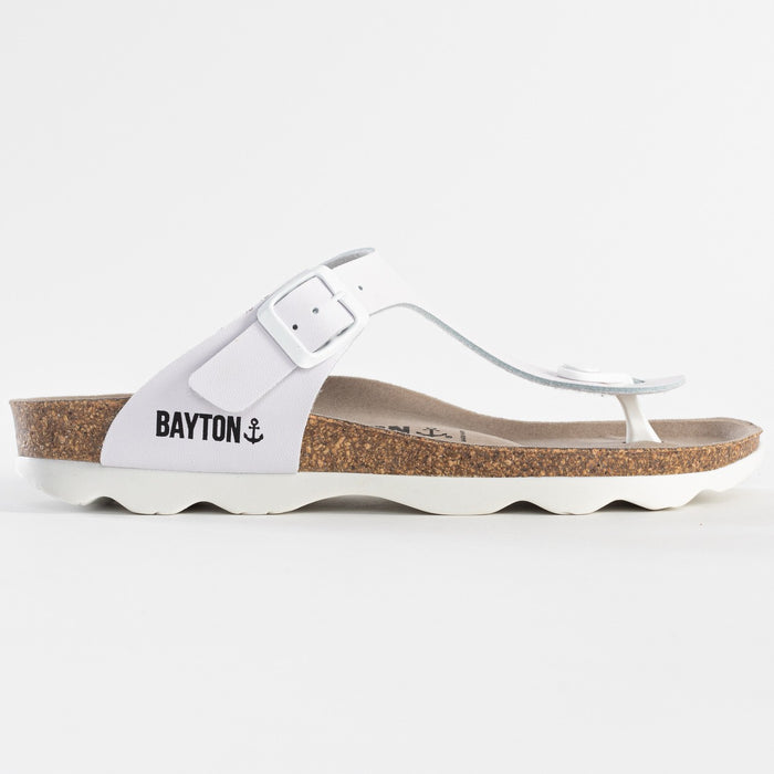 Bayton Sandales Mercure Blanc à Entre-Doigts Bayton Femme