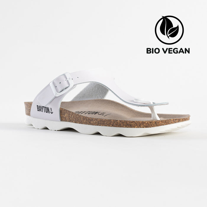 bayton Sandales Mercure Blanc à Entre-Doigts Bayton Femme