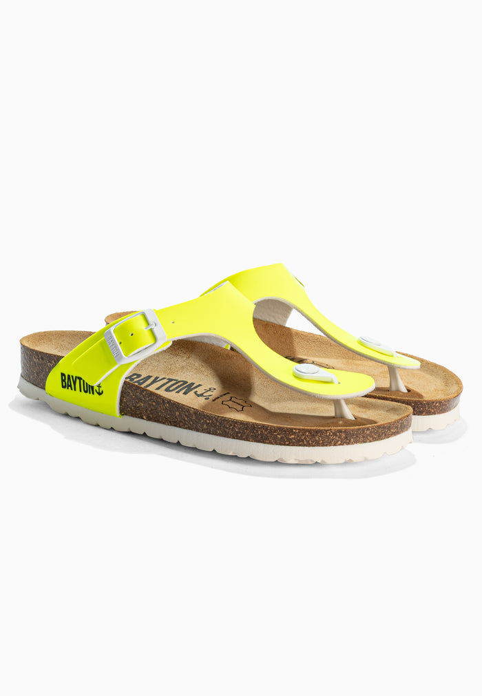 bayton Sandales Mercure Blanc à Entre-Doigts Bayton Femme