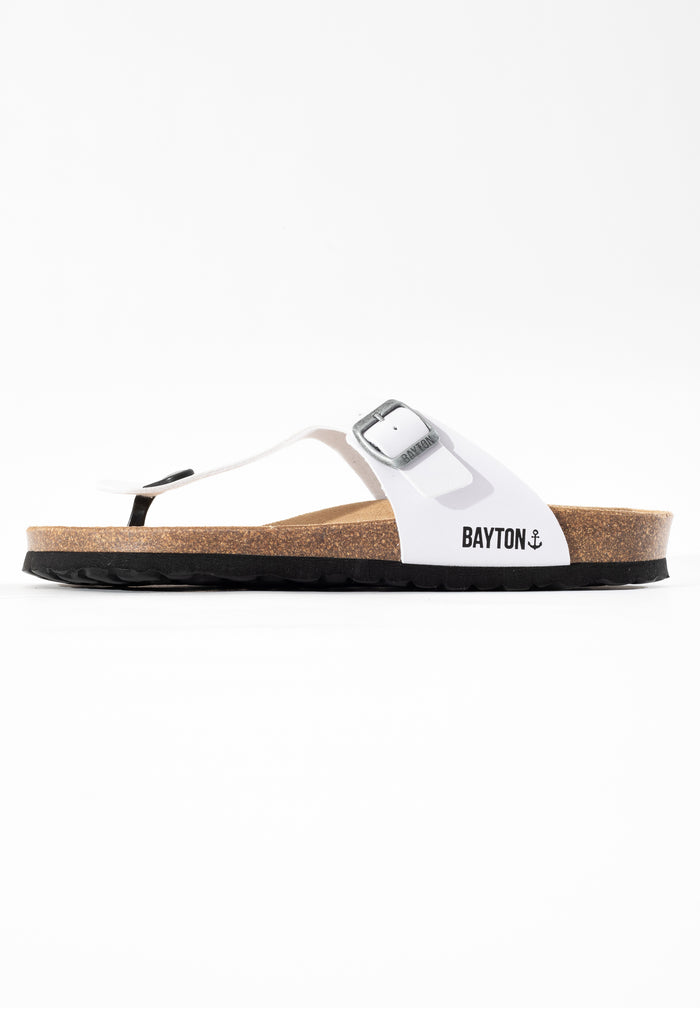 Bayton Sandales Mercure Blanc à Entre-Doigts Bayton Homme