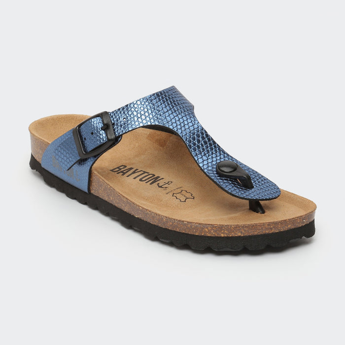 bayton Sandales Mercure Bleu à Entre-Doigts Bayton Femme