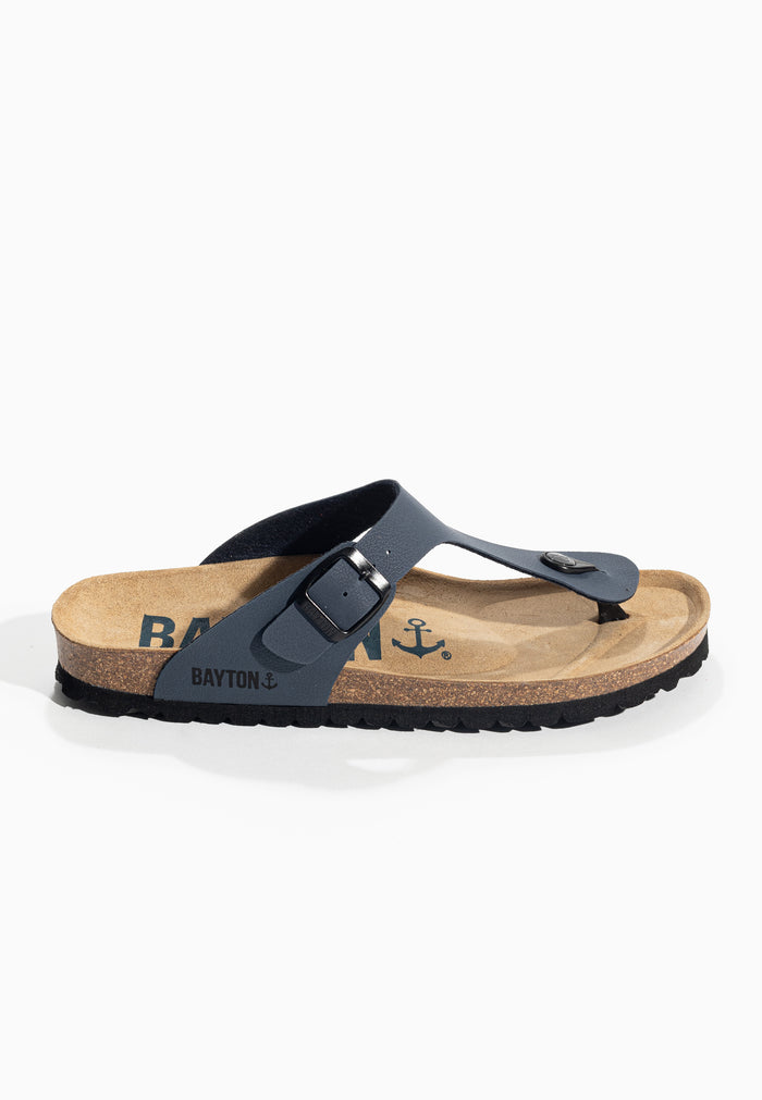 Bayton Sandales Mercure Bleu Marine à Entre-Doigts Bayton Homme