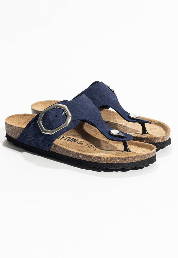 bayton Sandales Mercure Bleu marine à Entre-Doigts Bayton Femme