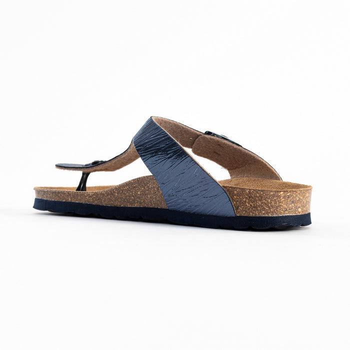 Bayton Sandales Mercure Bleu Marine à Entre-Doigts Bayton Femme