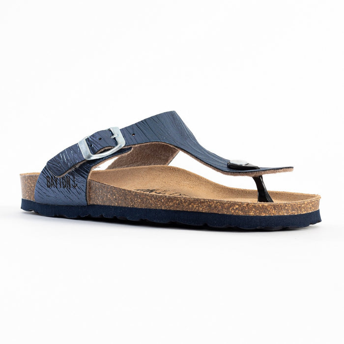 bayton Sandales Mercure Bleu Marine à Entre-Doigts Bayton Femme