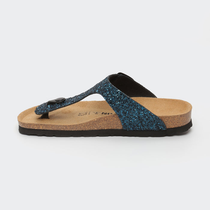 Bayton Sandales Mercure Bleu Marine à Entre-Doigts Bayton Femme