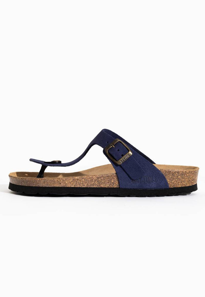 Bayton Sandales Mercure Bleu Marine à Entre-Doigts Bayton Femme