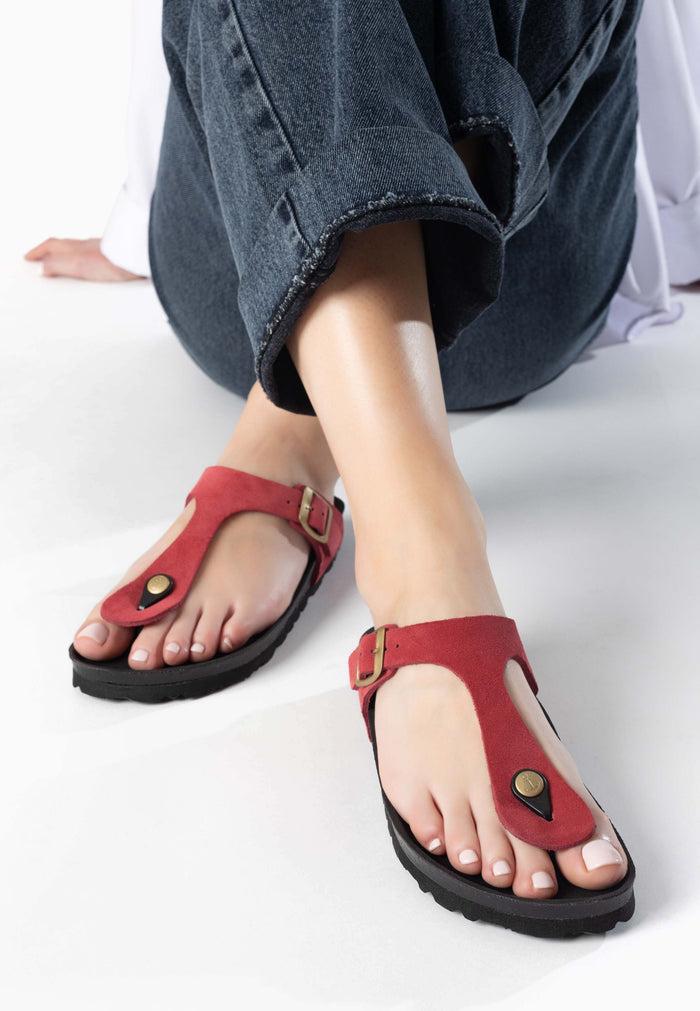 bayton Sandales Mercure Bordeaux à Entre-Doigts Bayton Femme