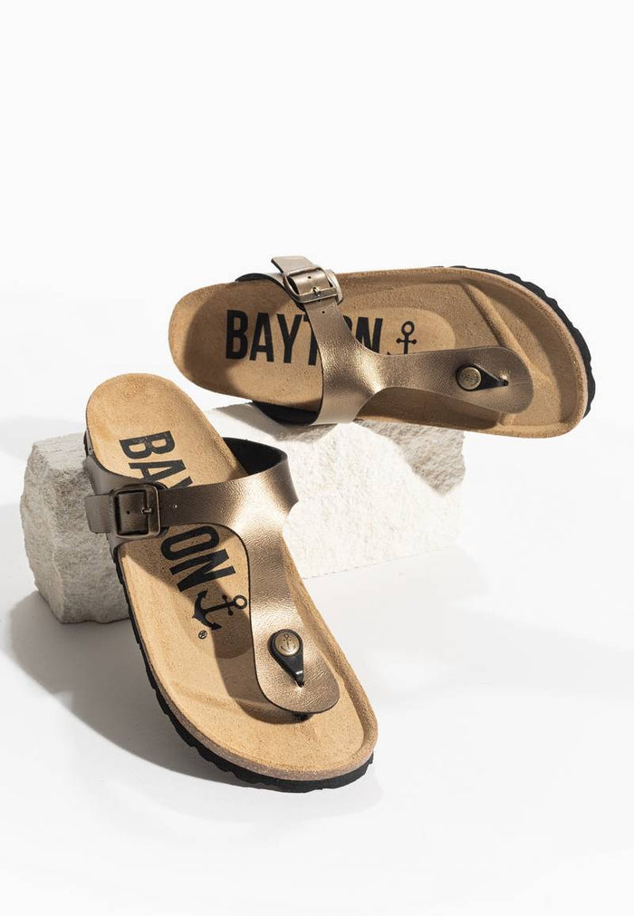 Bayton Sandales Mercure Bronze à Entre-Doigts Bayton Femme