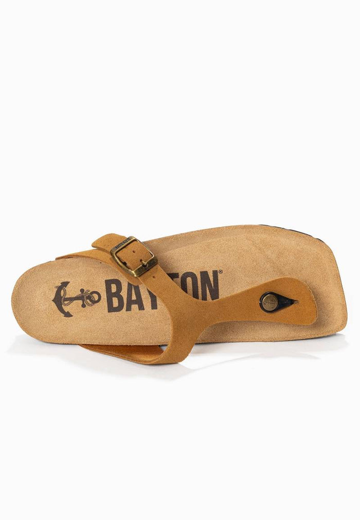 Bayton Sandales Mercure Camel à Entre-Doigts Bayton Femme