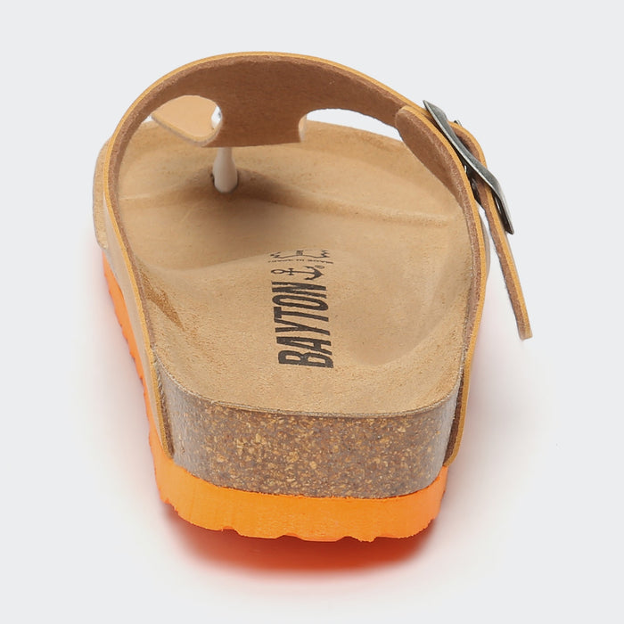 Bayton Sandales Mercure Camel à Entre-Doigts Bayton Femme