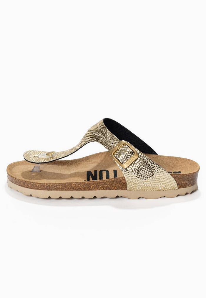 Bayton Sandales Mercure Doré à Entre-Doigts Bayton Femme