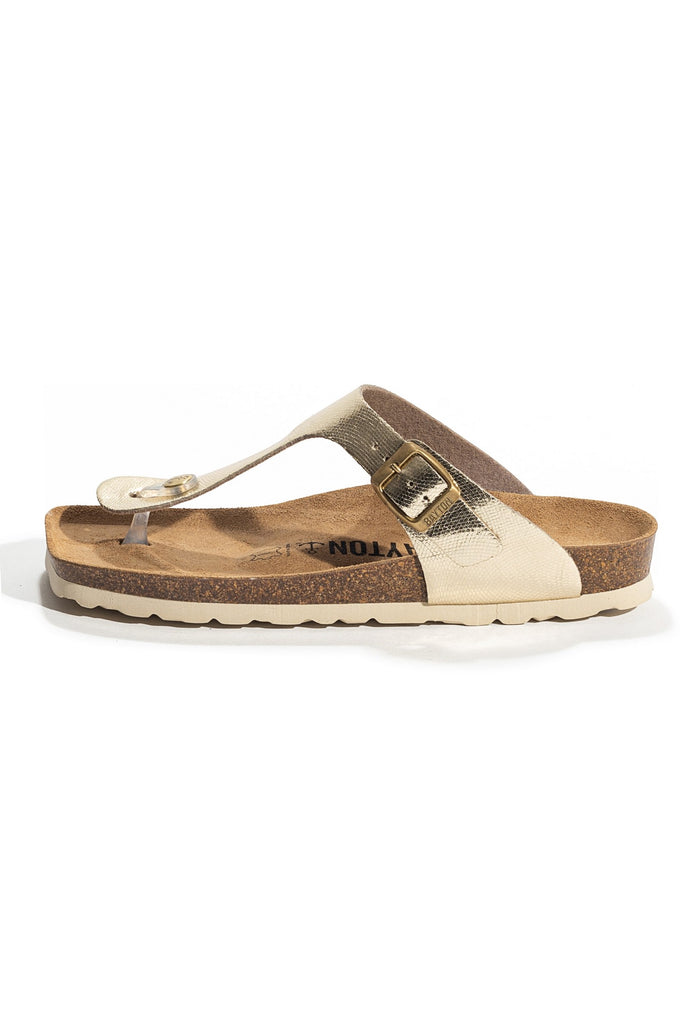 Bayton Sandales Mercure Doré à Entre-Doigts Bayton Femme
