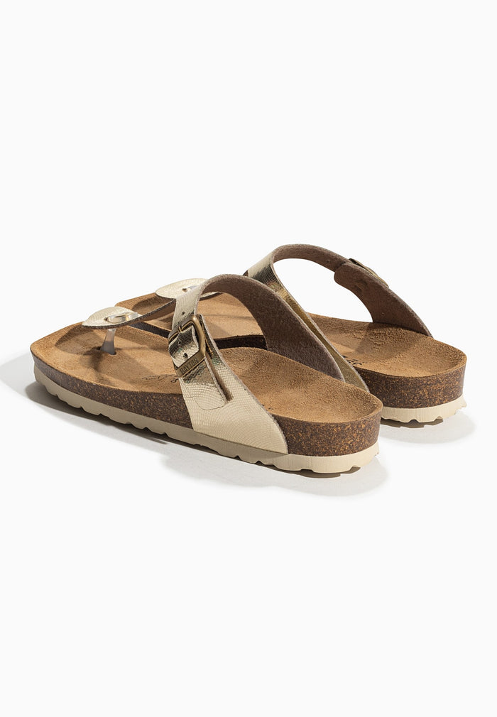 Bayton Sandales Mercure Doré à Entre-Doigts Bayton Femme