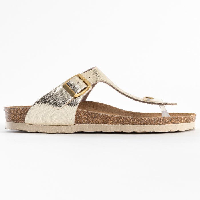 Bayton Sandales Mercure Dorées à Entre-Doigts Bayton Femme